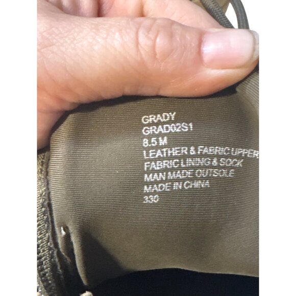 Steve Madden Womens Khaki Combat-Style Boots With Lug Soles & Lace-Up Closure Si - Picture 7 of 7